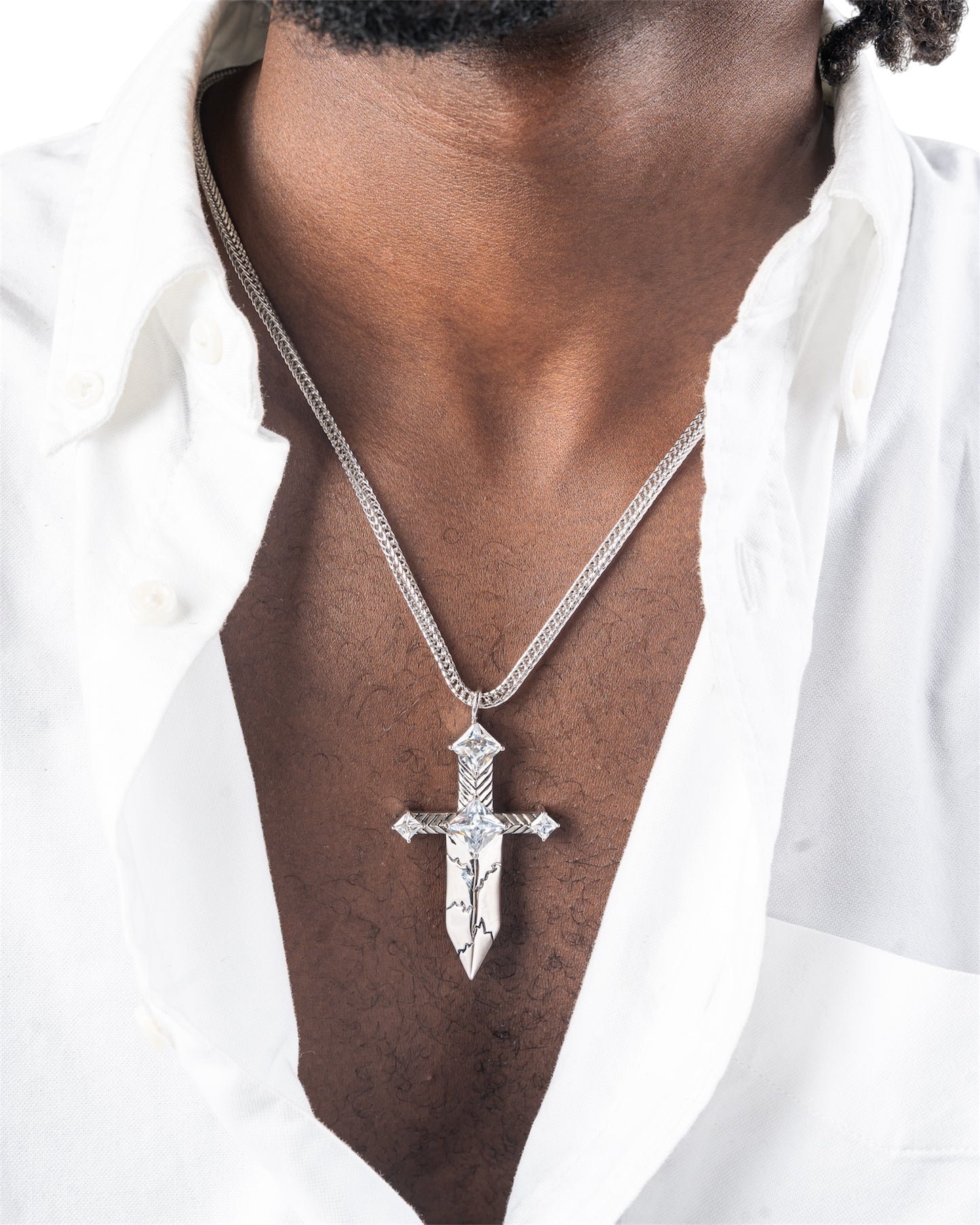 Diamond Dagger Necklace