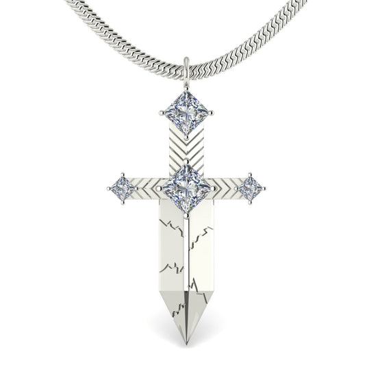 Diamond Dagger Necklace